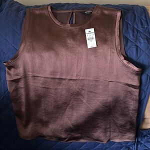 Express sleeveless blouse • beautiful bronze • Sz Medium